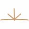 Ekena Millwork Alberta Timber Gable Bracket, Western Red Cedar, 108"W x 68"H x 1 1/2"D x 3 1/2"F, 15/12 Pitch GBW108X68X0204ALB00SWR - alternate 4